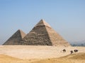 The pyramid of Khephren (Khafre) Royalty Free Stock Photo