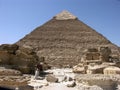 The pyramid of Khephren (Khafre) Royalty Free Stock Photo