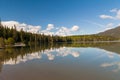 Pyramid Lake, Canada Royalty Free Stock Photo