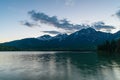 Pyramid Lake, Canada Royalty Free Stock Photo