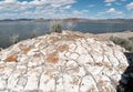 Pyramid lake, Nevada, Tufa Rock formations Royalty Free Stock Photo