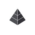 Pyramid logo icon design vector