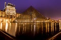 Pyramid of the Louvre Museum Royalty Free Stock Photo