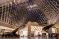 Pyramid Louvre museum at night in Paris