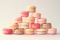 Pyramid of macaroons Royalty Free Stock Photo