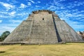 Pyramid of the Magician a step pyramid in Uxmal, Mexico Royalty Free Stock Photo