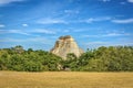 Pyramid of the Magician a step pyramid in Uxmal, Mexico Royalty Free Stock Photo