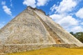 Pyramid of the Magician, Uxmal, Mexico Royalty Free Stock Photo