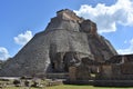 Pyramid of Magician. Uxmal Royalty Free Stock Photo