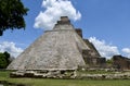 Pyramid of the Magician, Uxmal, Yucatan, Mexico. Royalty Free Stock Photo