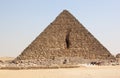 Pyramid of Menkaure, Giza, Cairo, Egypt. Royalty Free Stock Photo