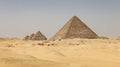 Pyramid of Menkaure in Giza Pyramid Complex, Cairo, Egypt Royalty Free Stock Photo