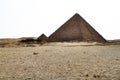 Pyramid of Menkaure in Giza - Egypt Royalty Free Stock Photo