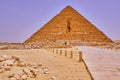 The Pyramid of Menkaure in Giza Plateau, Cairo, Egypt Royalty Free Stock Photo