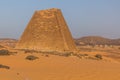 Pyramid in Meroe located in Sud Royalty Free Stock Photo
