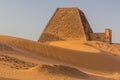 Pyramid in Meroe located in Sud Royalty Free Stock Photo