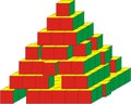 Pyramid with missing blocks