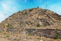 A pyramid in Monte Alban.Mexico Royalty Free Stock Photo