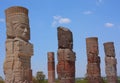 Toltec sculptures in tula, hidalgo, mexico IV Royalty Free Stock Photo