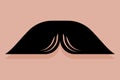 Pyramid Moustache Icon Vector