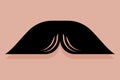 Pyramid Moustache Icon Vector Royalty Free Stock Photo