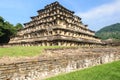 Pyramid of the Niches in El Tajin archaeological site, Mexico