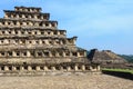 Pyramid of the Niches in El Tajin archaeological site, Mexico Royalty Free Stock Photo