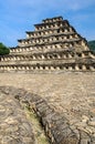 Pyramid of the Niches in El Tajin archaeological site, Mexico Royalty Free Stock Photo