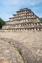 Pyramid of the Niches, El Tajin (Mexico) Royalty Free Stock Photo