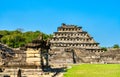 Pyramid of the Niches at El Tajin, a pre-Columbian archeological site in southern Mexico Royalty Free Stock Photo