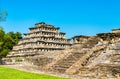 Pyramid of the Niches at El Tajin, a pre-Columbian archeological site in southern Mexico Royalty Free Stock Photo