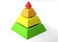 Pyramid of options - 3D rendering