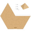 Pyramid Paper Model Template