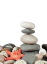 The pyramid of pebbles Royalty Free Stock Photo