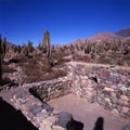 The pyramid of Pucara de tilcara. it was a pre-inca fortification located at tilcara, jujuy, argentina. Nowadays it is possible to