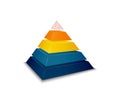 Pyramid Realistic Illustration Royalty Free Stock Photo