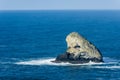 Pyramid Rock off Cape Meares Oregon Royalty Free Stock Photo