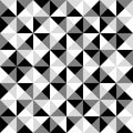 Pyramid Seamless Black and White Tile Pattern - Count the Squares Royalty Free Stock Photo