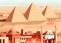 Pyramid and Sphinx of Giza, Egypt Royalty Free Stock Photo