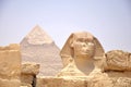 Pyramid and Sphynx Royalty Free Stock Photo