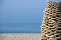 Pyramid of stones.