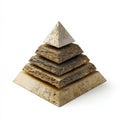 Pyramid Structure Symbolizing Visual Metaphor for Hierarchy Concept