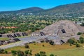 Pyramid of Sun, Teotihuacan, Aztec ruins, Mexico Royalty Free Stock Photo