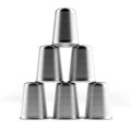 Pyramid of thimbles