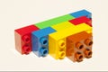 Lego building blocks construction Royalty Free Stock Photo