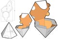 Pyramidal Box and Die-cut Pattern. The .eps file is full scale and fully functional