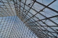 Pyramidal Metal and Glass Structure Royalty Free Stock Photo