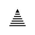 Pyramidal organization icon. One of simple collection icons for websites, web design, mobile app