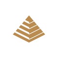 Pyramide Icon Vector illustration