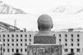 PYRAMIDEN, NORWAY - June 25, 2015: Exterior of the bust of Lenin